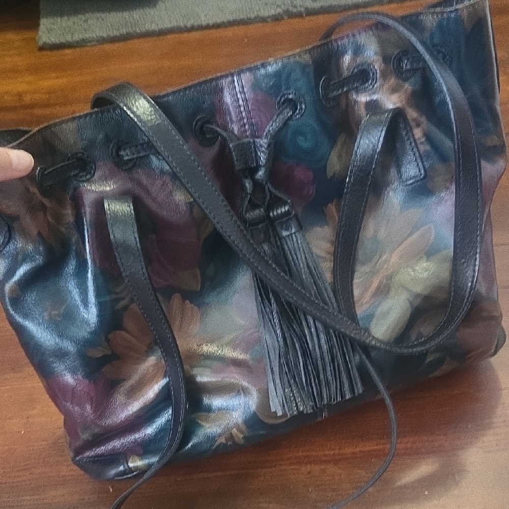 Patricia Nash Artistic Shoulder Bag with Abstract Design